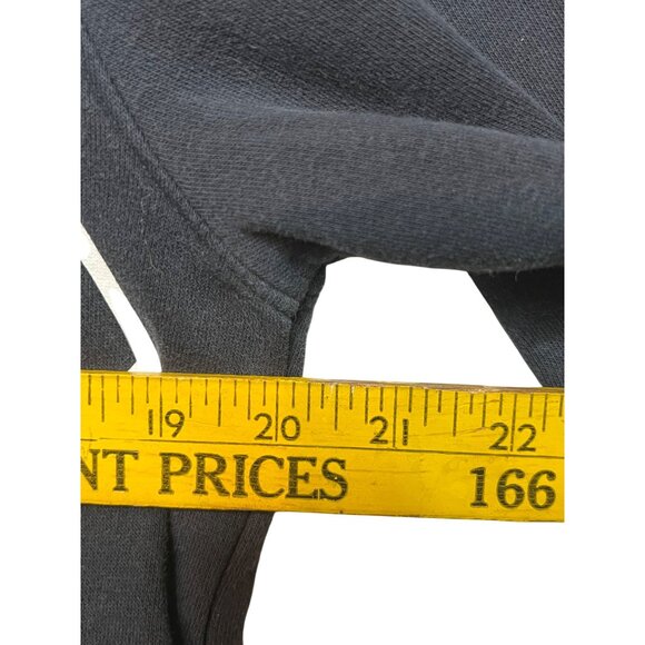 Under Armour Navy Blue Loose Fit Hoodie Sweatshirt Womens Medium Logo Spell Out - Picture 11 of 13